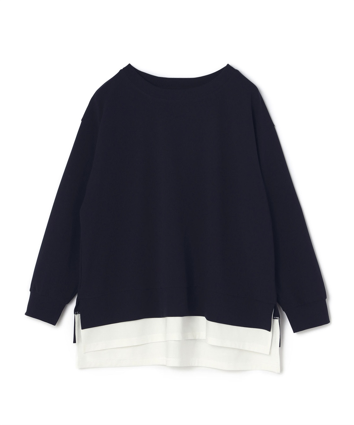 anyfee 【anyfee/プラスサイズ】ニットジョーゼットレイヤード風トップス_variation_3