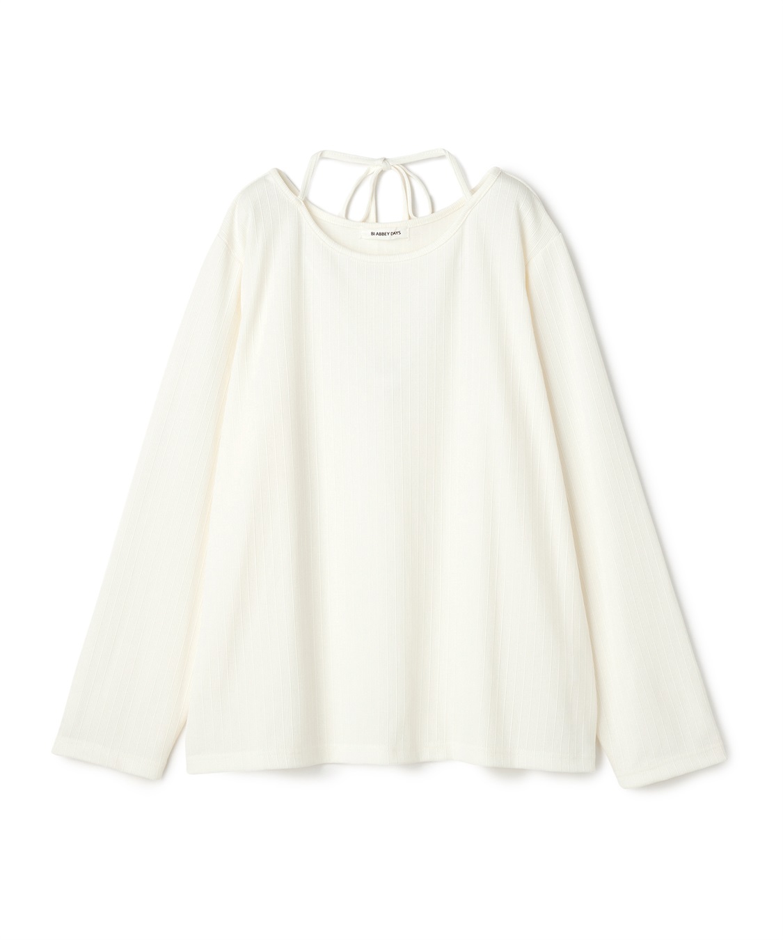 anyfee 【anyfee/大きいサイズ】ホルターネック長袖トップス_variation_1