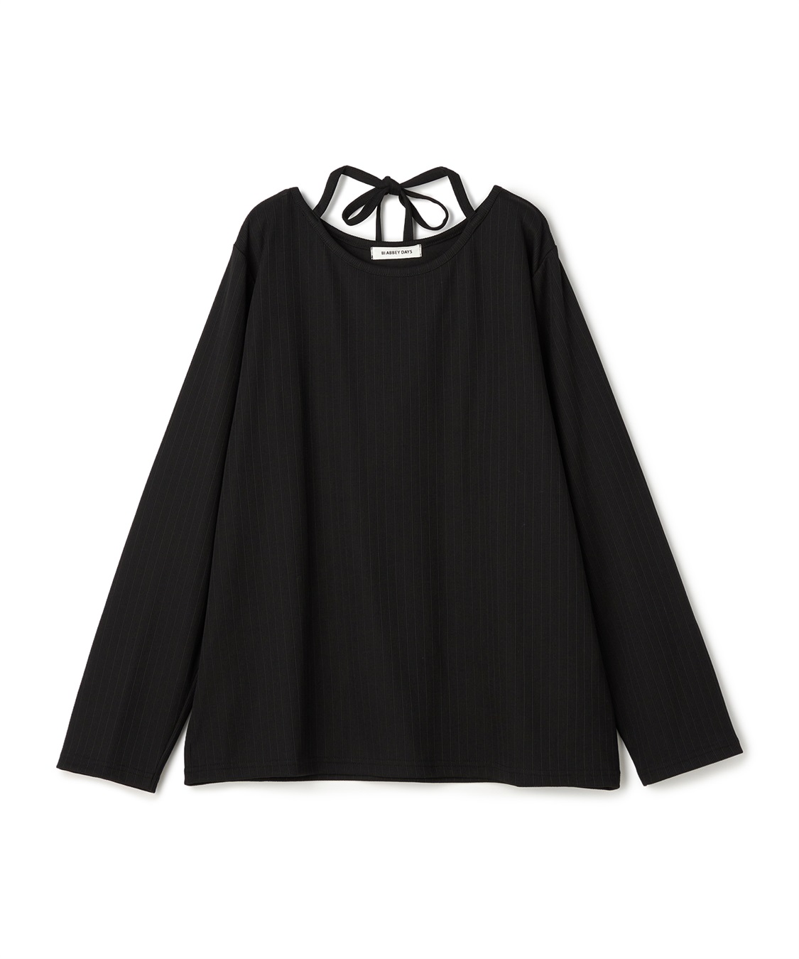 anyfee 【anyfee/大きいサイズ】ホルターネック長袖トップス_variation_2