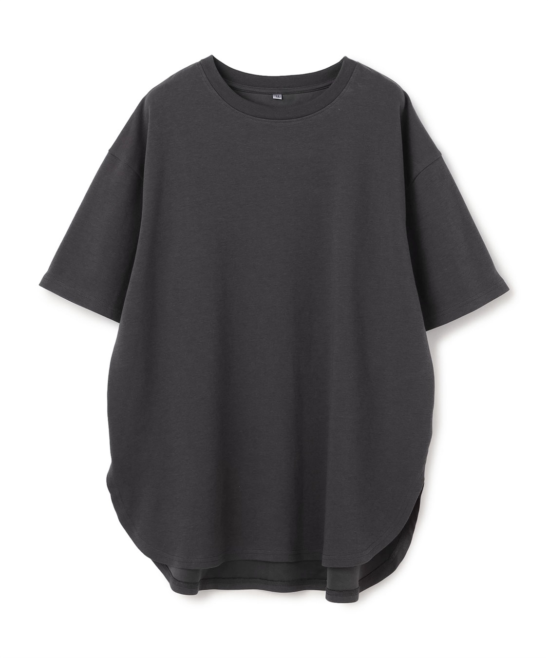 anyfee 【anyfee/プラスサイズ】裾ラウンド半袖Tシャツ《 吸水速乾・UVカット・接触冷感》_variation_3