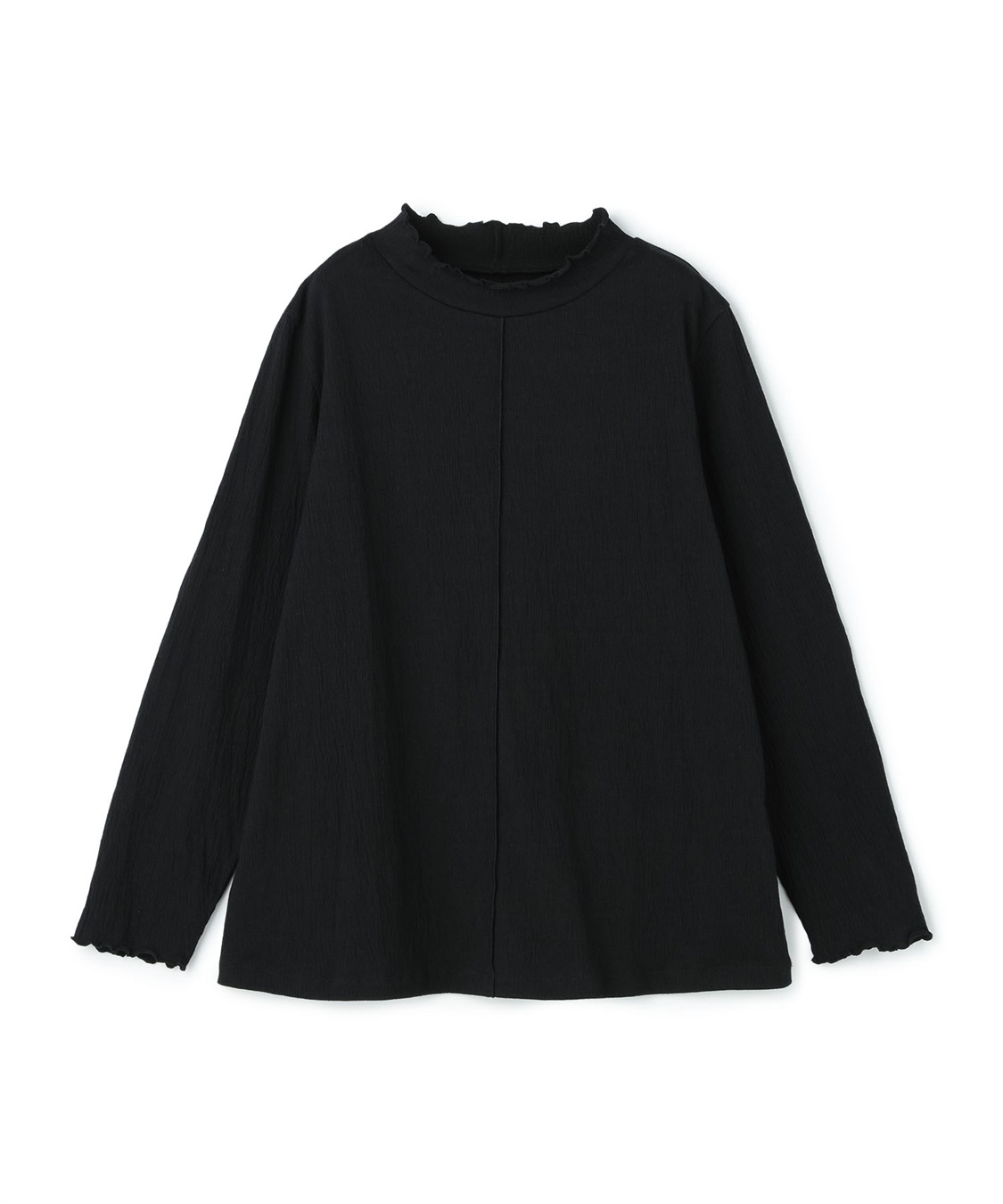 Life Style by cross marche 【anyfee/大きいサイズ】楊柳メロープチハイネックトップス_variation_2