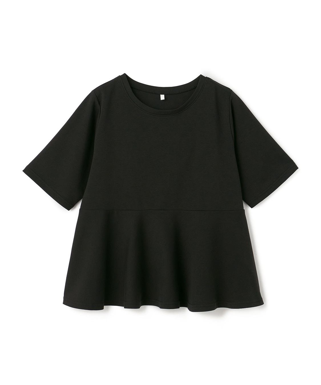 anyfee 【anyfee/大きいサイズ】着てサラなめらかポンチ素材ペプラムトップス《接触冷感・吸水速乾》_variation_1