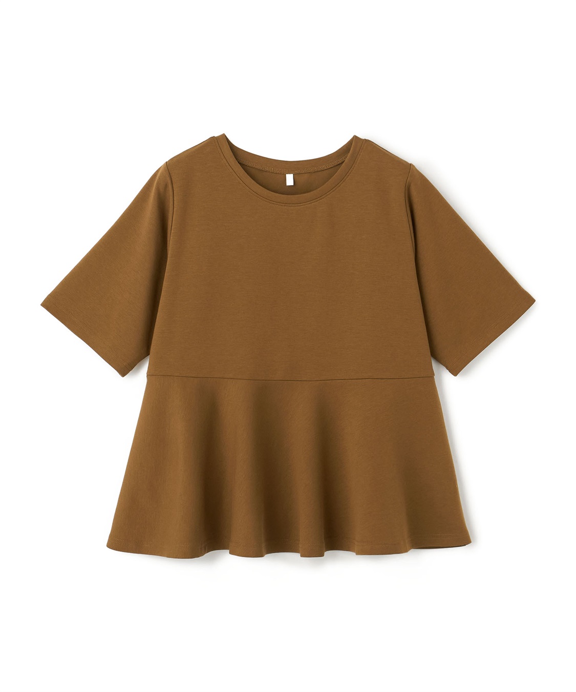 anyfee 【anyfee/大きいサイズ】着てサラなめらかポンチ素材ペプラムトップス《接触冷感・吸水速乾》_variation_4