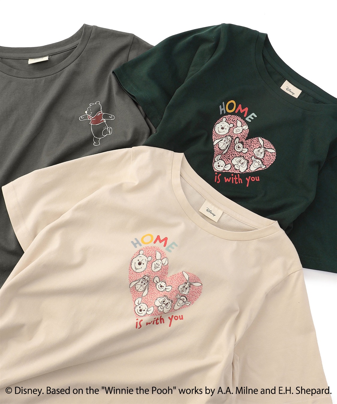 Disney くまのプーさんプリント半袖tシャツ 推部屋plus クロスプラス公式通販サイト