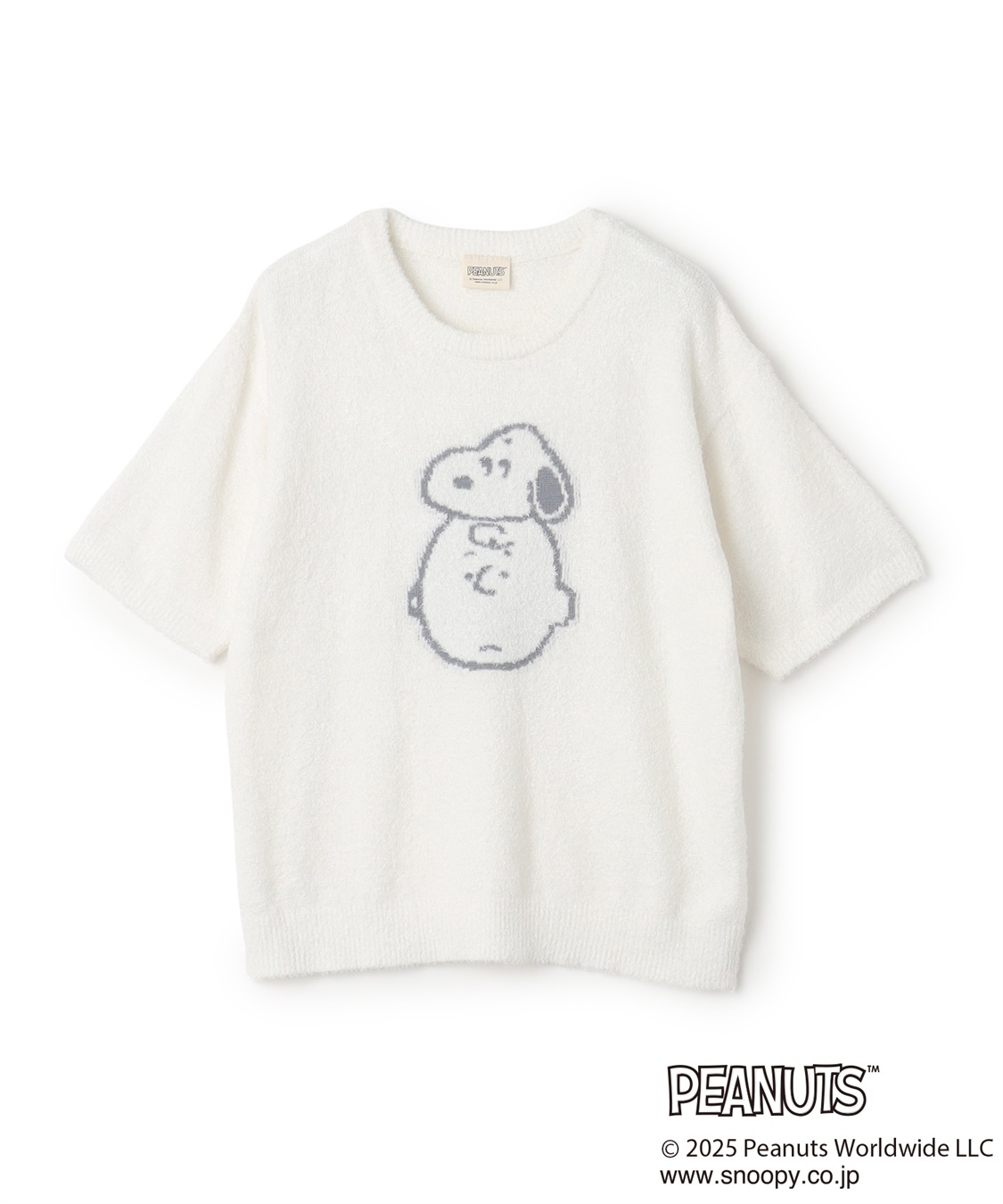 chara station 【PEANUTS/ピーナッツ】SNOOPY/スヌーピーもこもこルームウェア半袖トップス（上下別売り）_variation_2
