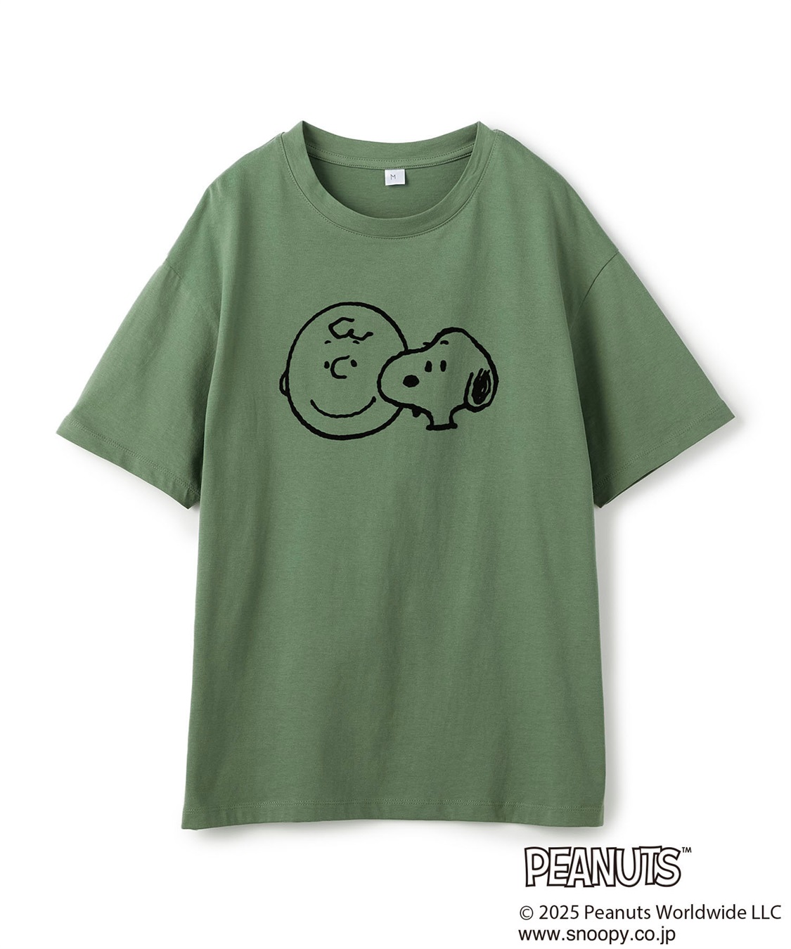 Life Style by cross marche 【PEANUTS/ピーナッツ】SNOOPY/スヌーピー＆チャーリーブラウンフロッキープリント半袖Tシャツ_variation_2