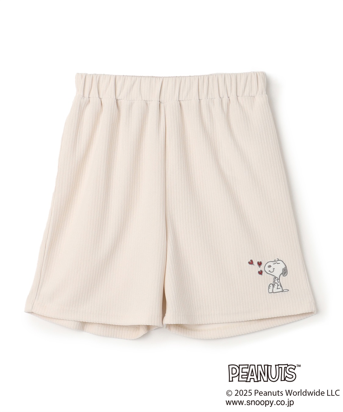 chara station 【PEANUTS/ピーナッツ】SNOOPY/スヌーピーパイルリブルームウェアハーフパンツ（上下別売り）_variation_1