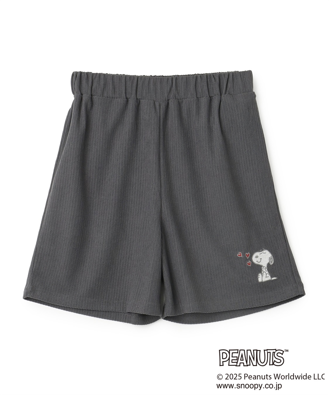 chara station 【PEANUTS/ピーナッツ】SNOOPY/スヌーピーパイルリブルームウェアハーフパンツ（上下別売り）_variation_2