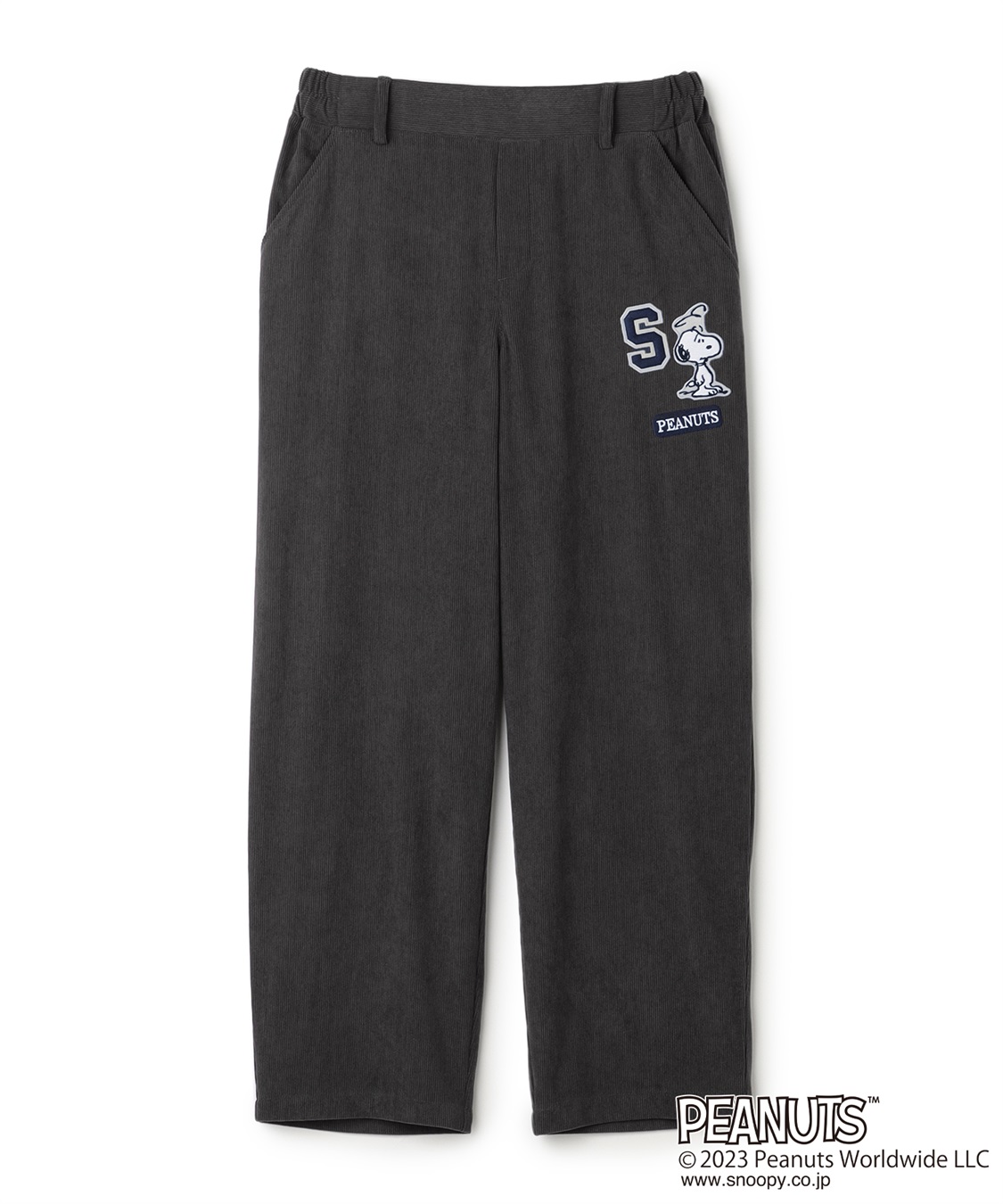 ピーナッツ/PEANUTS】スヌーピー刺繍コーデュロイパンツ Life Style by
