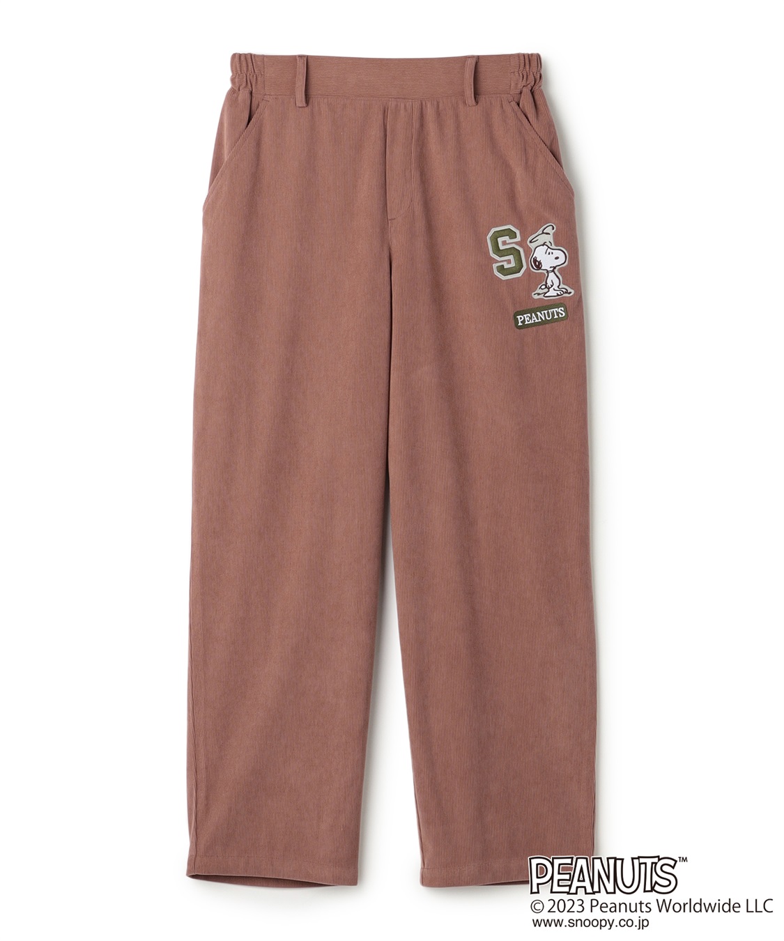 chara station 【ピーナッツ/PEANUTS】スヌーピー刺繍コーデュロイパンツ_variation_2