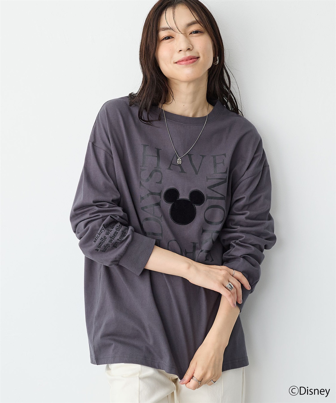 anyfee/プラスサイズ】《Disney/ディズニー》レタリングフロント