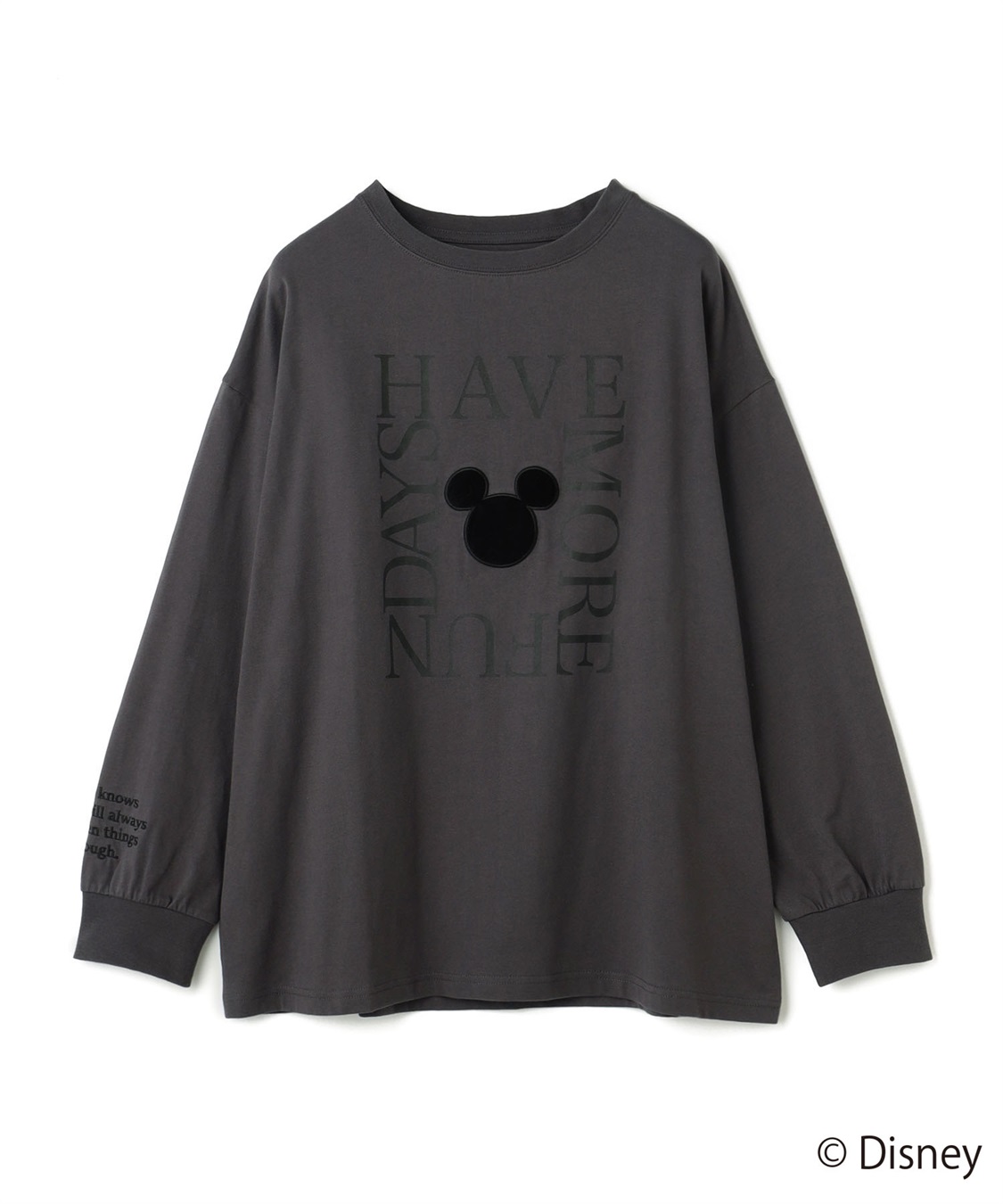 anyfee 【anyfee/プラスサイズ】《Disney/ディズニー》レタリングフロントプリントTシャツ_variation_2