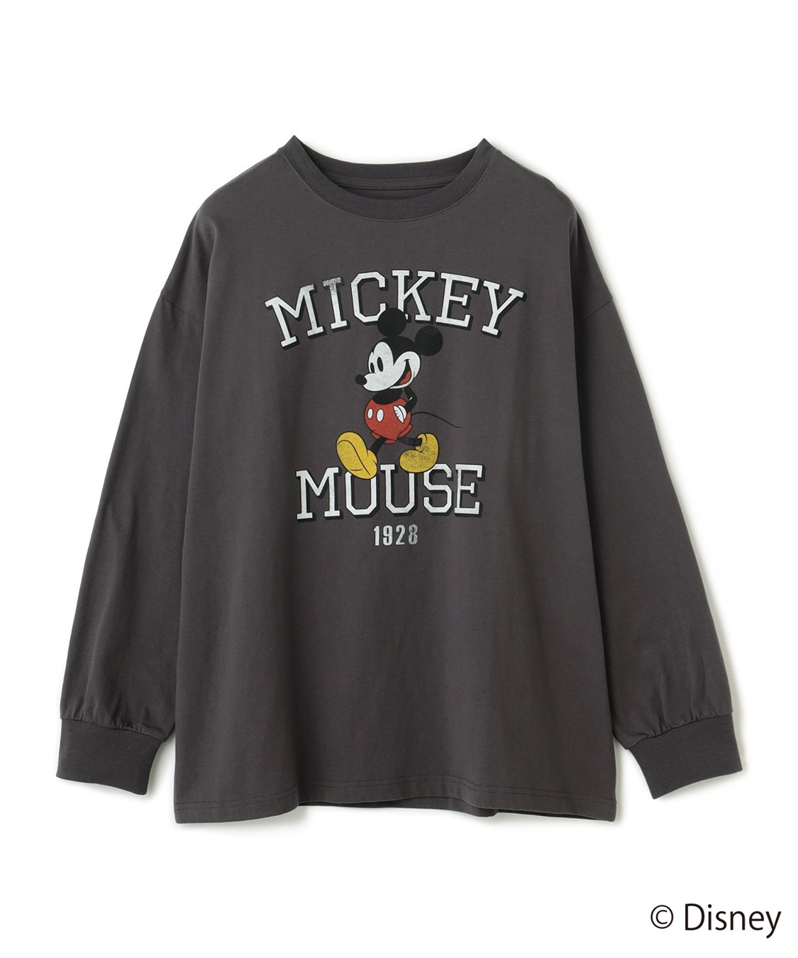 anyfee 【anyfee/プラスサイズ】《Disney/ディズニー》ミッキーマウスオールドグラフィックプリントTシャツ_variation_2