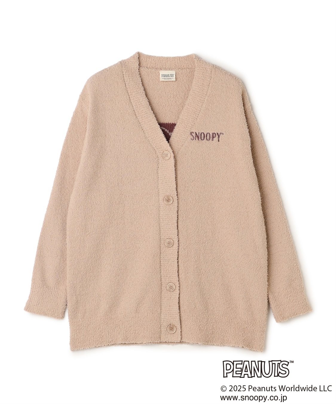 chara station 【PEANUTS/ピーナッツ】SNOOPY/スヌーピーもこもこルームウェアカーディガン（上下別売り）_variation_3