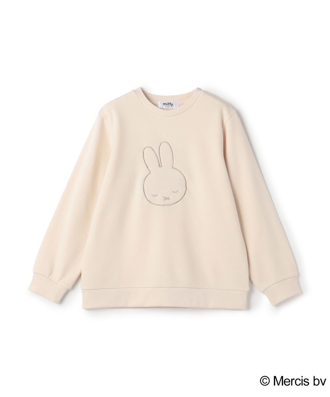 chara station 【miffy/ミッフィー】スリープ刺繍デザイン裏起毛プルオーバー（別注）_variation_1