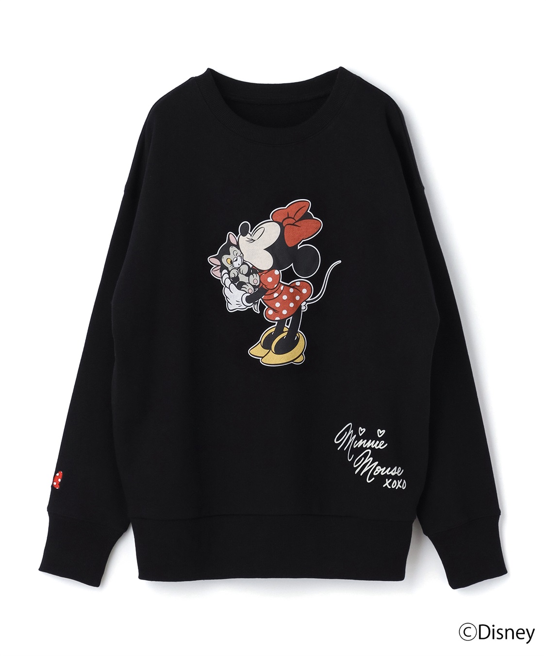 chara station 【Disney/ディズニー】Minnie Mouse/ミニーマウス裏毛ドロップショルダープリントスウェットプルオーバー_variation_2