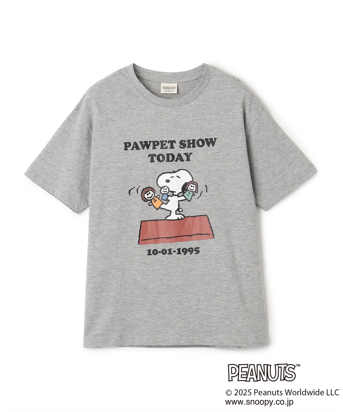 chara station 【PEANUTS/ピーナッツ】SNOOPY/スヌーピー PAWPET SHOW TODAY半袖プリントTシャツ_variation_2