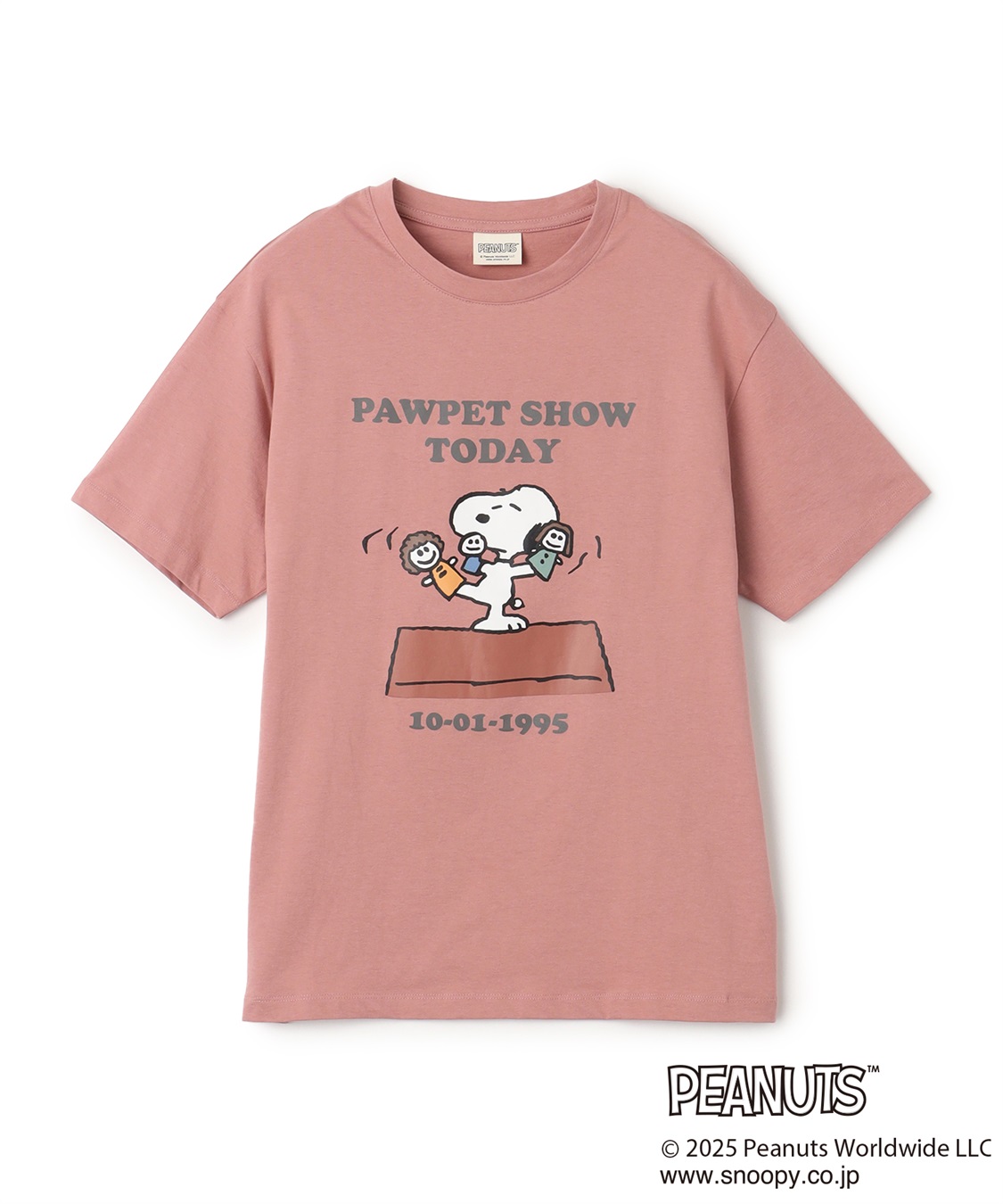 chara station 【PEANUTS/ピーナッツ】SNOOPY/スヌーピー PAWPET SHOW TODAY半袖プリントTシャツ_variation_3