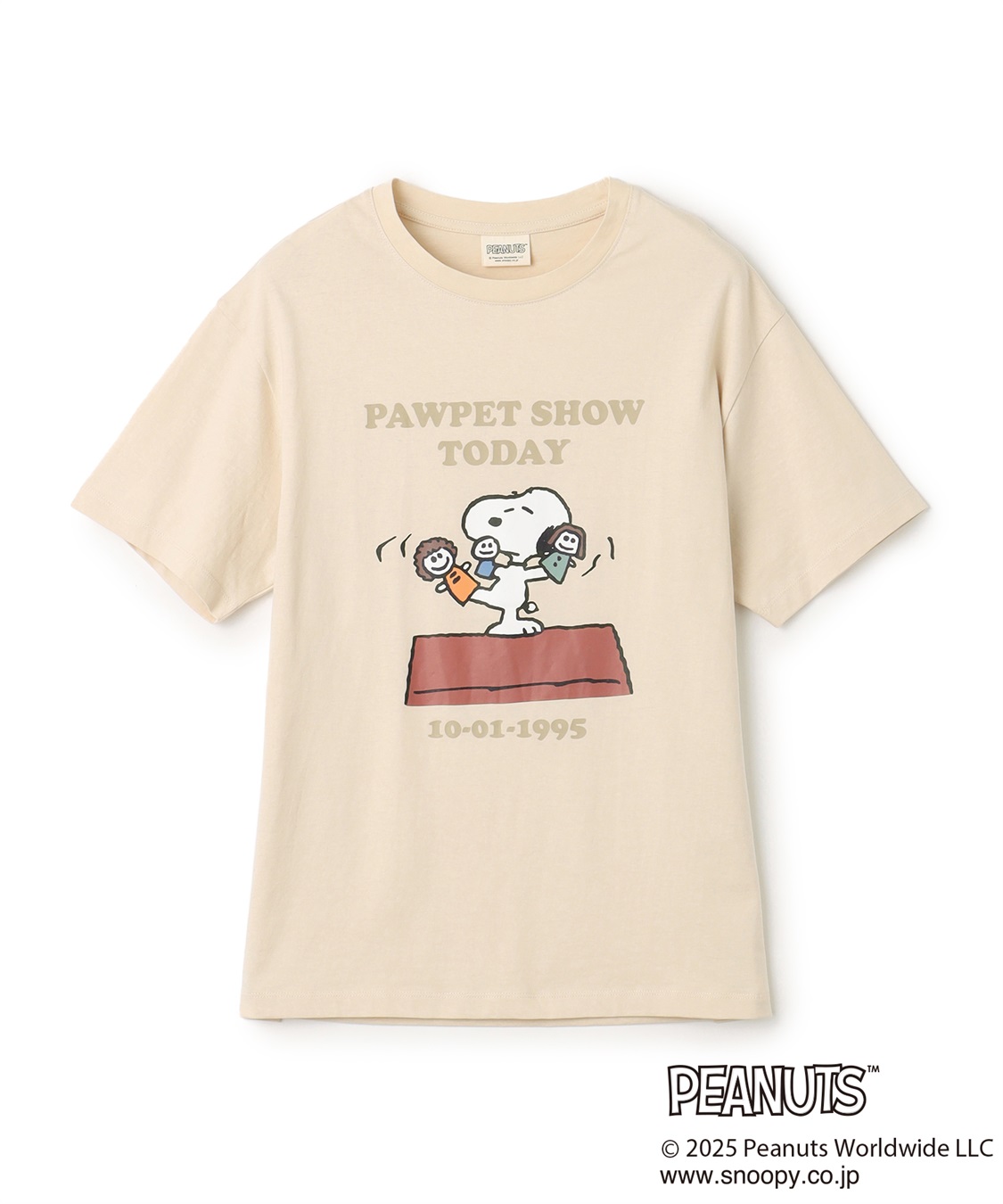 chara station 【PEANUTS/ピーナッツ】SNOOPY/スヌーピー PAWPET SHOW TODAY半袖プリントTシャツ_variation_4