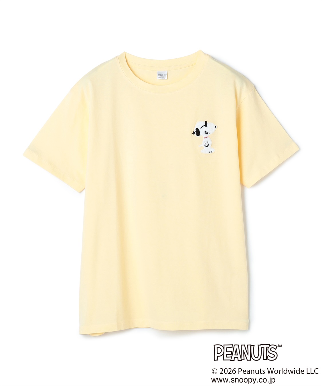 Life Style by cross marche 【PEANUTS/ピーナッツ】SNOOPY/スヌーピーワンポイントサガラ刺繍半袖Tシャツ_variation_3