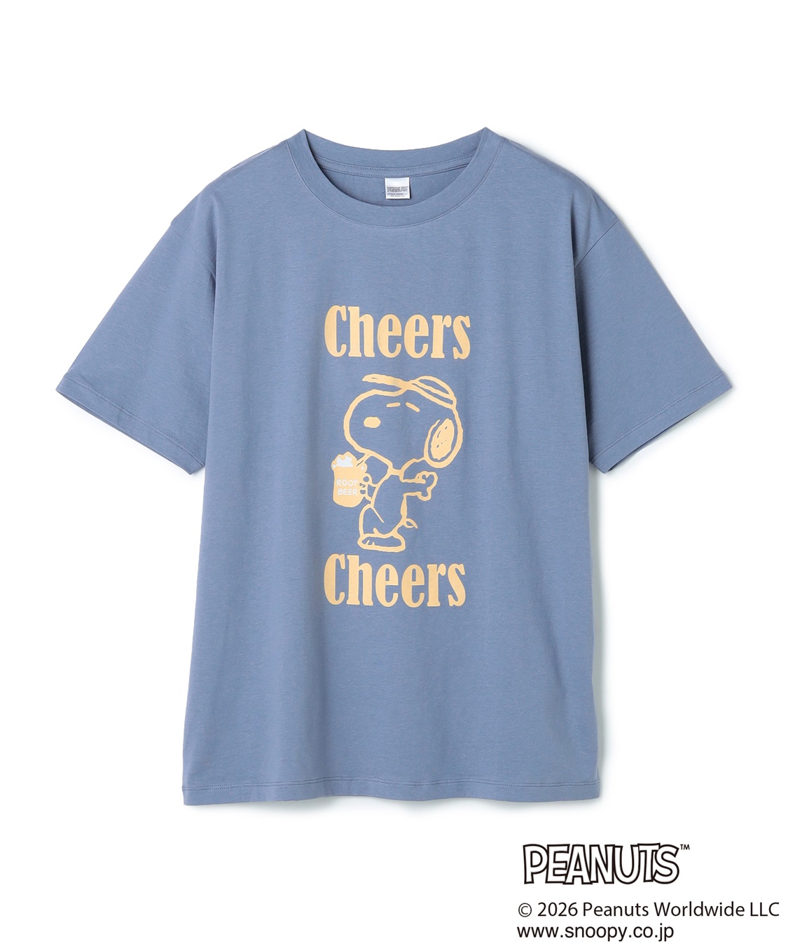 Life Style by cross marche 【PEANUTS/ピーナッツ】SNOOPY/スヌーピー『Cheers』プリント半袖Tシャツ_variation_2