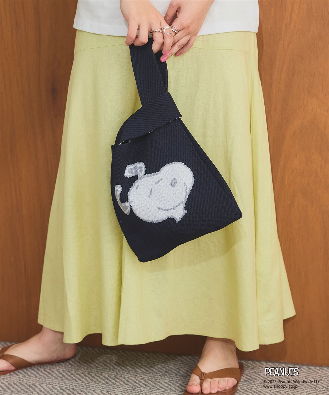 ◆HAZZY× PEANUTS◆ スヌーピー ミニトートバッグ スヌーピー PEANUTS IPBRPlielePeanuts7Z ミニトートバッグ