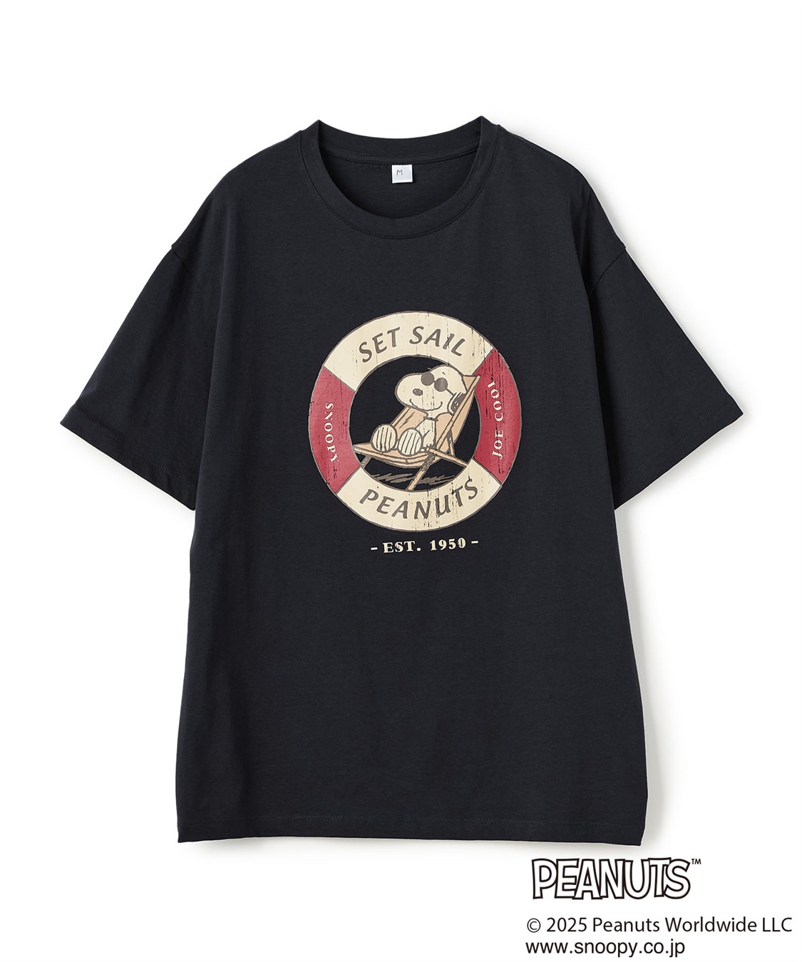 chara station 【PEANUTS/ピーナッツ】SNOOPY/スヌーピー浮き輪プリント半袖Tシャツ_variation_3