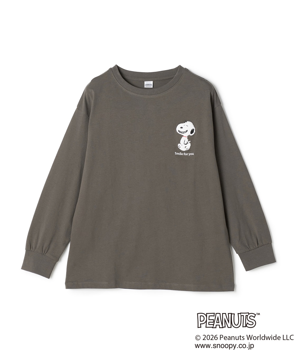 Life Style by cross marche 【PEANUTS/ピーナッツ】スヌーピー/SNOOPY サガラ刺繍ロンT◆別注◆_variation_2