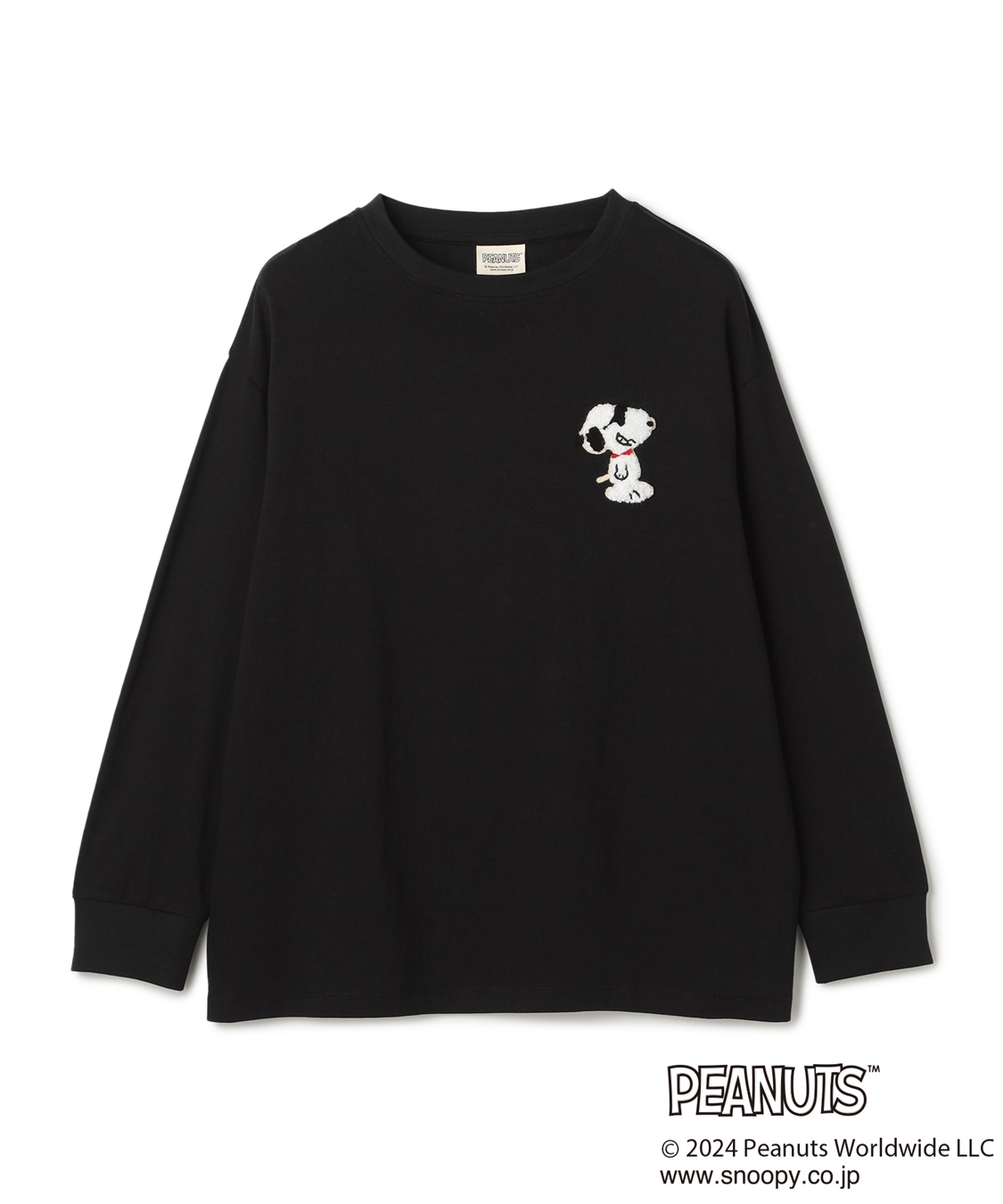 chara station 【PEANUTS/ピーナッツ】スヌーピー/SNOOPY サガラ刺繍ロンT_variation_1
