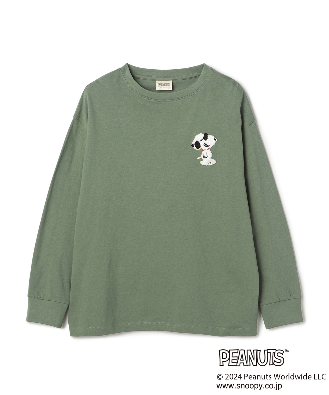 chara station 【PEANUTS/ピーナッツ】スヌーピー/SNOOPY サガラ刺繍ロンT_variation_3