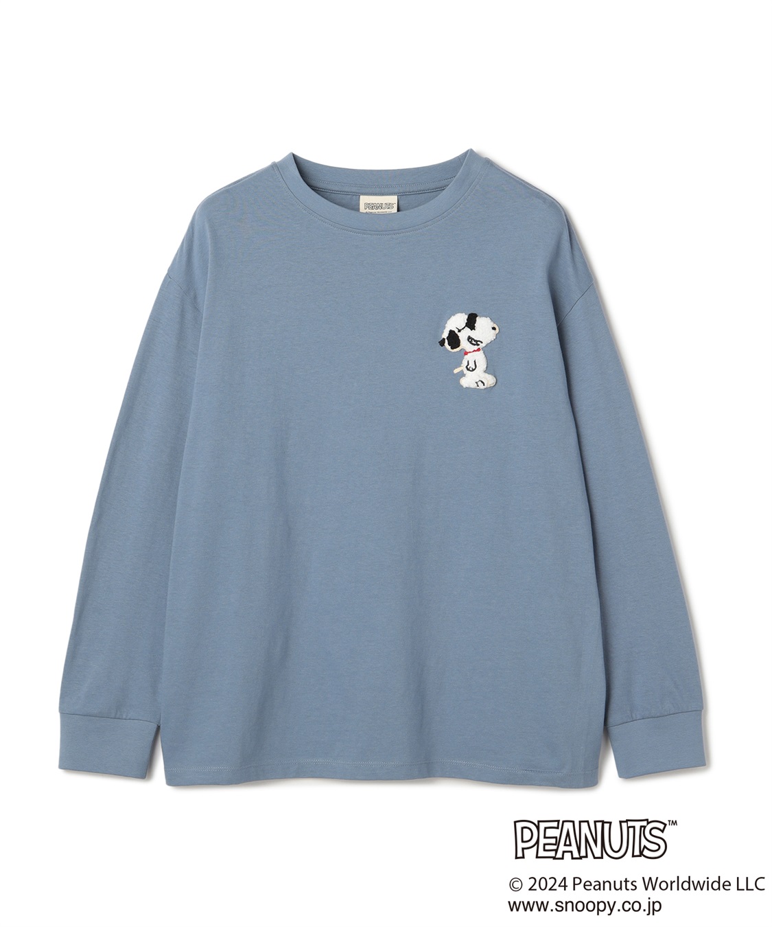 chara station 【PEANUTS/ピーナッツ】スヌーピー/SNOOPY サガラ刺繍ロンT_variation_4