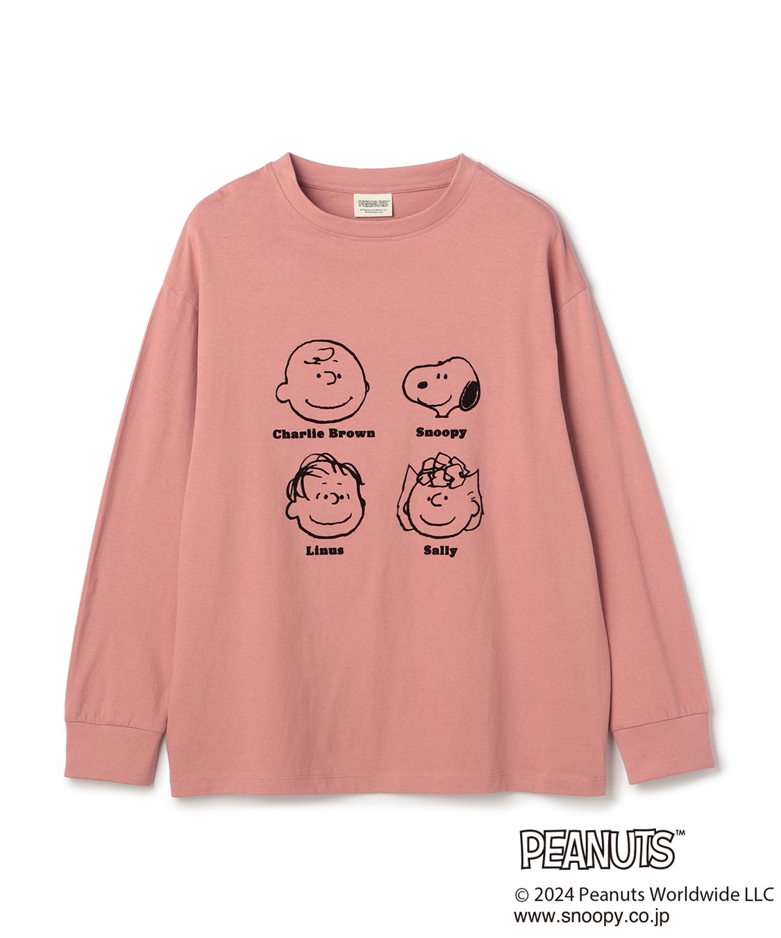 Life Style by cross marche 【PEANUTS/ピーナッツ】スヌーピー/SNOOPY フロッキープリントロンT_variation_1