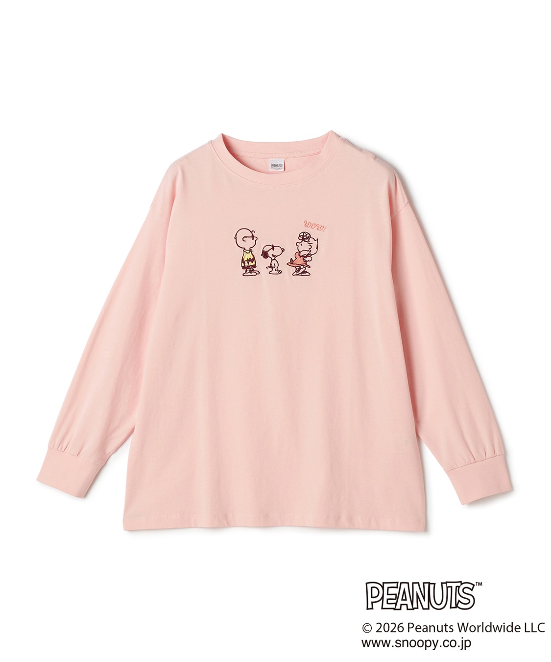 Life Style by cross marche 【PEANUTS/ピーナッツ】SNOOPY/スヌーピーフロント刺繍デザインロンT◆別注◆_variation_4