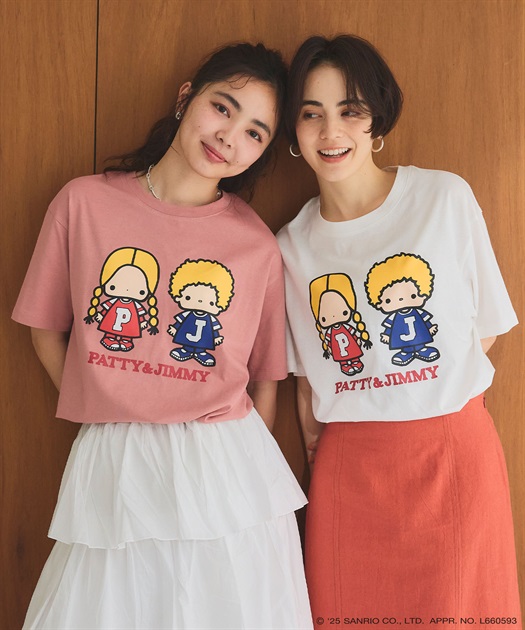 tシャツ 「Sanrio characters/サンリオキャラクターズ」ハローキティプリントちびTシャツ レディース Sanrio characters/サンリオキャラクターズ】ハローキティ
