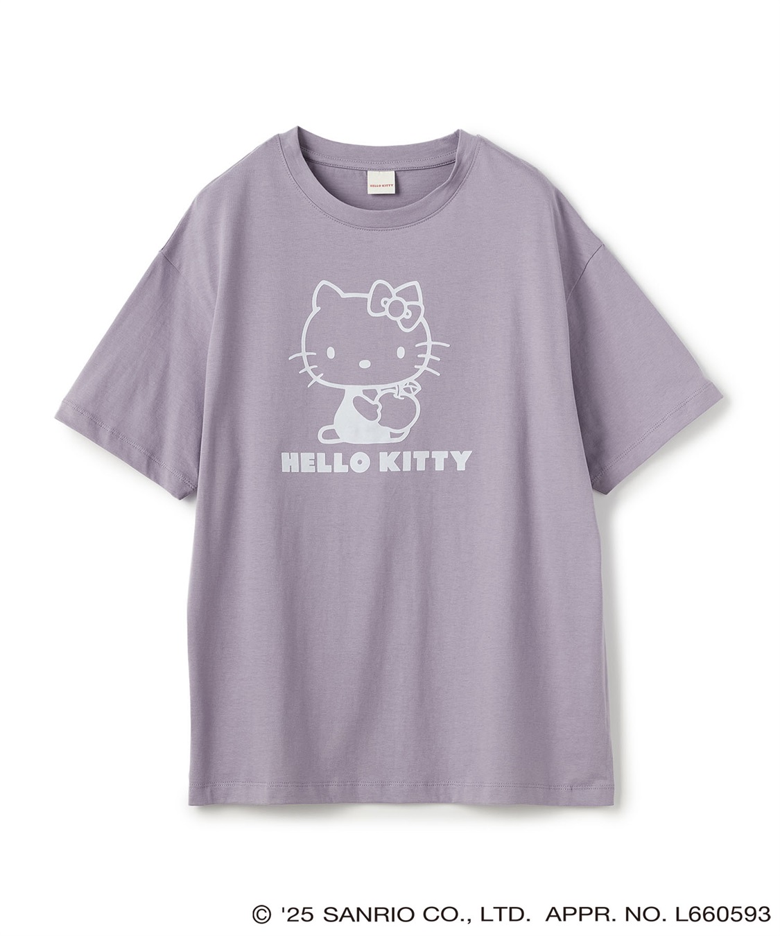 Life Style by cross marche 【sanrio characters】HELLO KITTY/ハローキティ フロッキープリント半袖Ｔシャツ《サンリオキャラクターズ》_variation_3