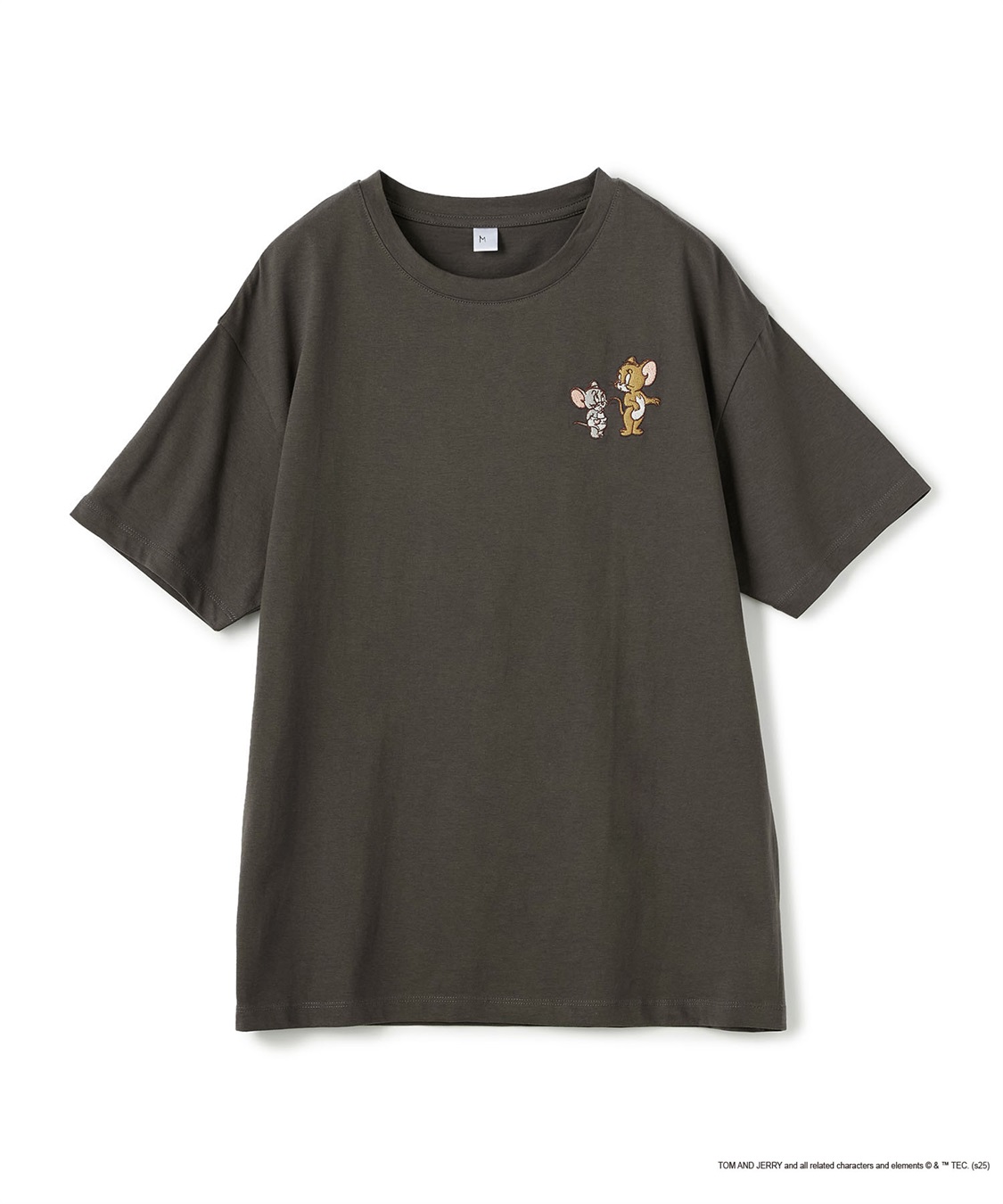 chara station 【TOM and JERRY/トムとジェリー】ジェリー＆タフィー胸刺繍バックロゴプリント半袖Ｔシャツ_variation_2