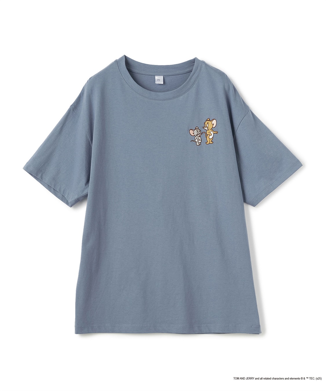 chara station 【TOM and JERRY/トムとジェリー】ジェリー＆タフィー胸刺繍バックロゴプリント半袖Ｔシャツ_variation_3