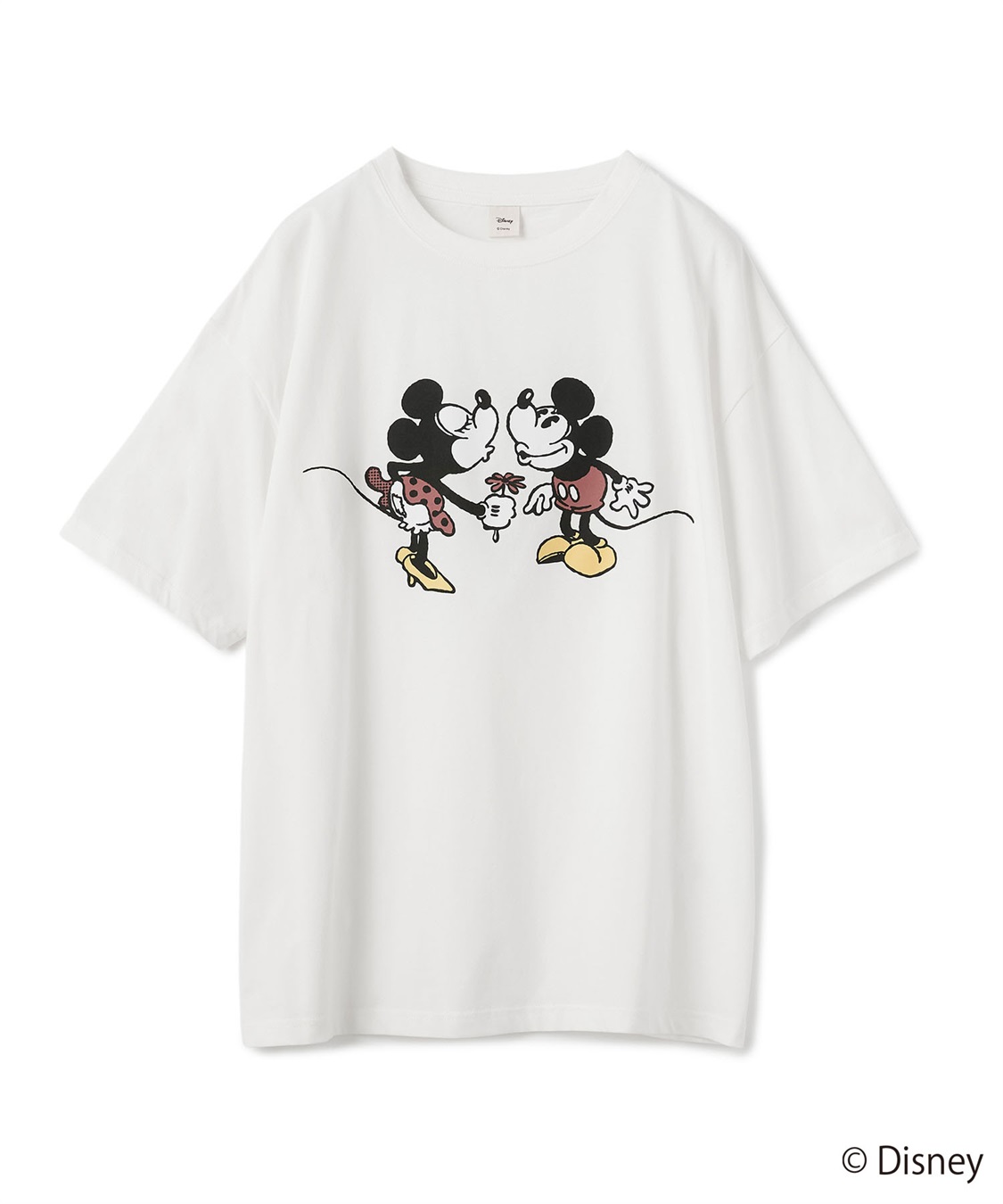 chara station 【Disney/ディズニー】ミッキー＆ミニープリント半袖Tシャツ_variation_2