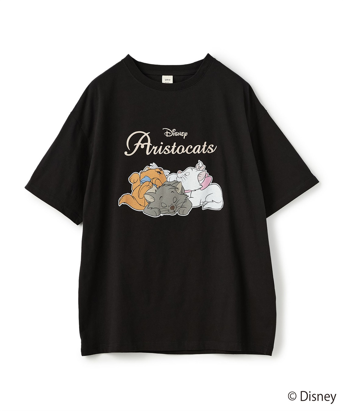 chara station 【Disney/ディズニー】おしゃれキャット・マリー＆ベルリオーズ＆トゥルーズ・プリント半袖Tシャツ（The Aristocats）_variation_1