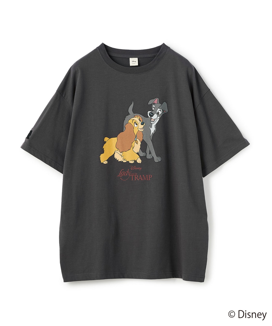 chara station 【Disney/ディズニー】わんわん物語レディ＆トランプ半袖プリントTシャツ/LADY and the TRAMP_variation_1