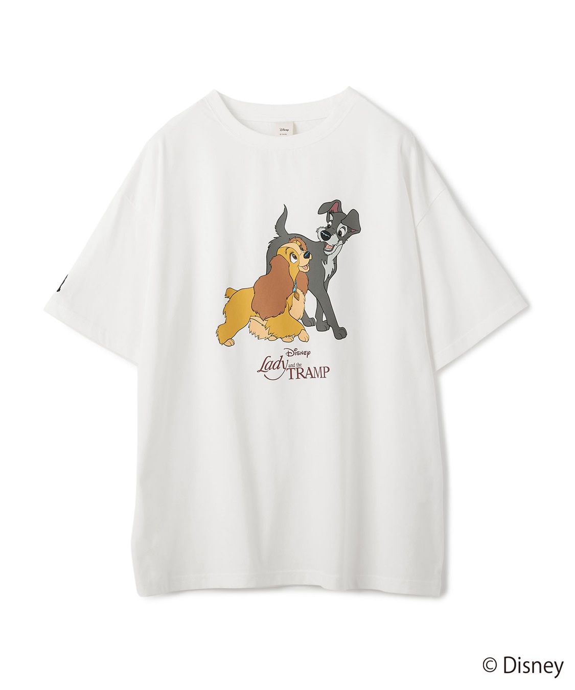 chara station 【Disney/ディズニー】わんわん物語レディ＆トランプ半袖プリントTシャツ/LADY and the TRAMP_variation_2