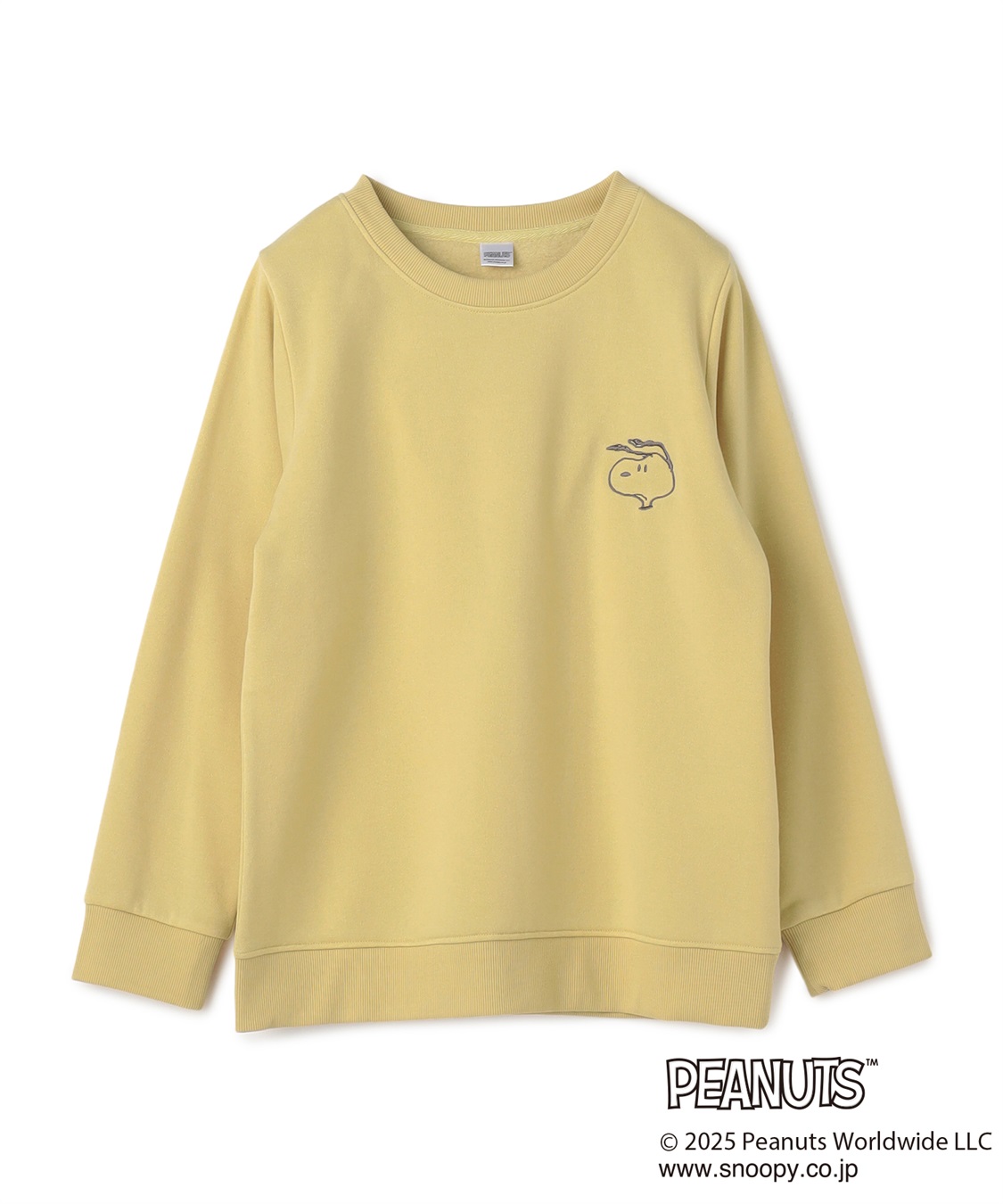Life Style by cross marche 【PEANUTS/ピーナッツ】SNOOPY/スヌーピー刺繍デザイン裏起毛スウェットトレーナー_variation_2