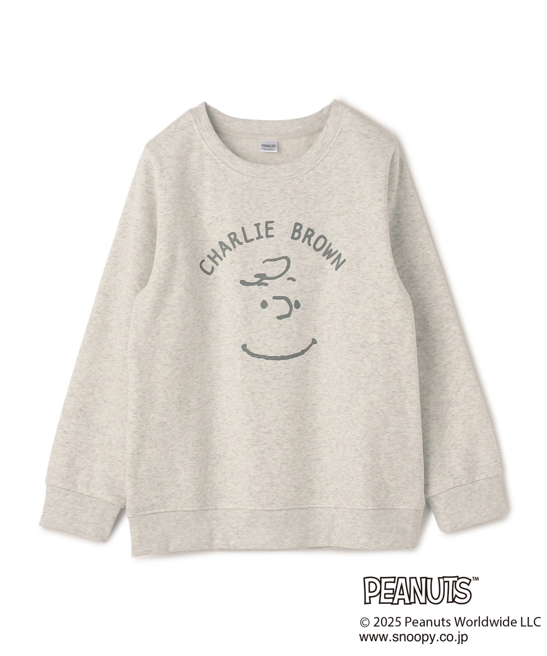 Life Style by cross marche 【PEANUTS/ピーナッツ】チャーリーブラウンフロントプリント裏起毛スウェットトレーナー_variation_2