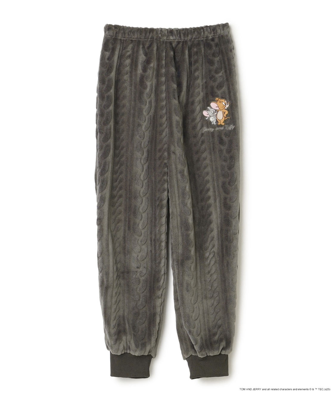 Life Style by cross marche 【TOM and JERRY/トムとジェリー】トムジェリ刺繍ケーブルフリースロングパンツ/ルームウェア（上下別売り）_variation_2