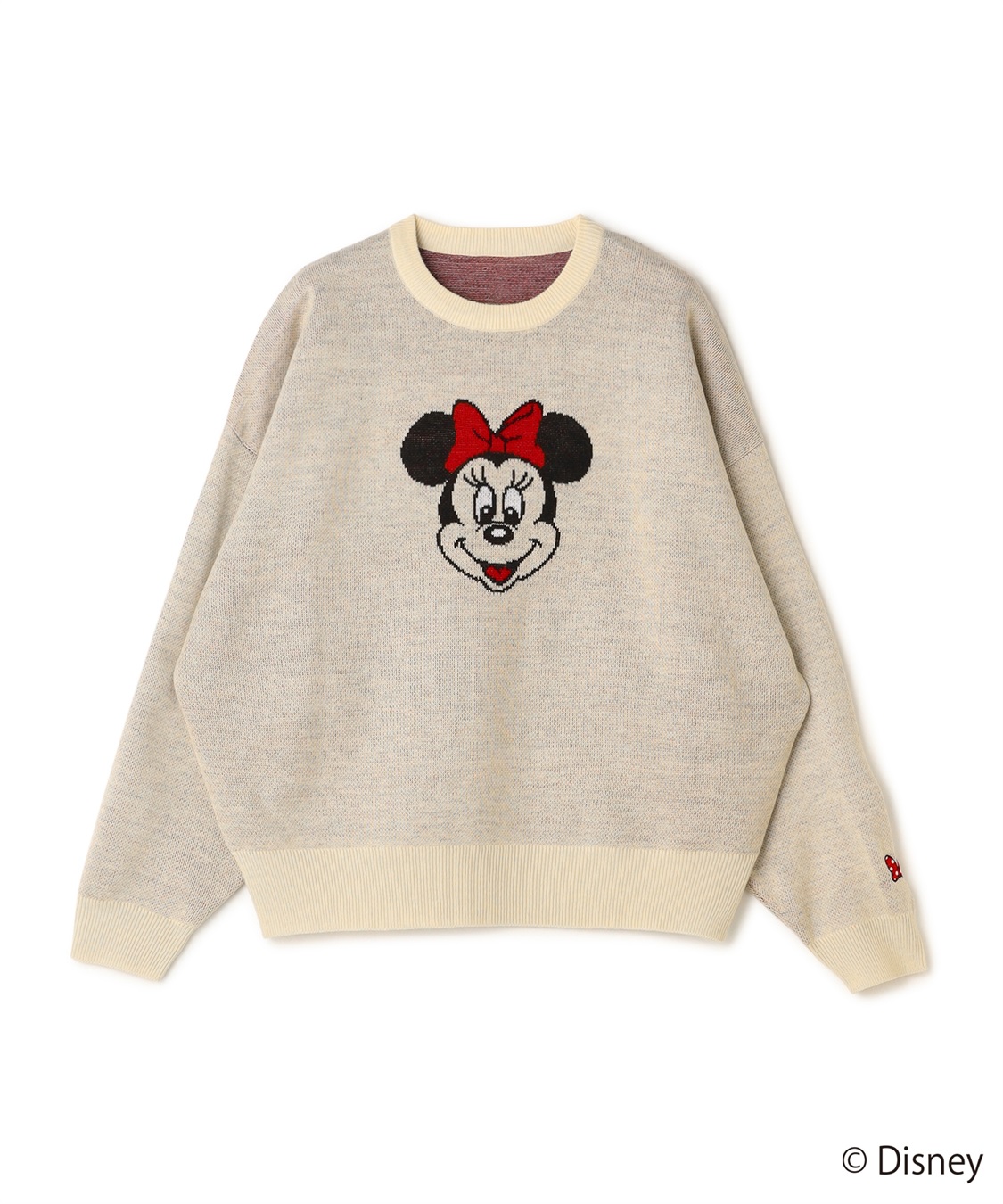 chara station 【Disney/ディズニー】Minnie Mouse/ミニーマウス/ジャガードニットプルオーバー_variation_1