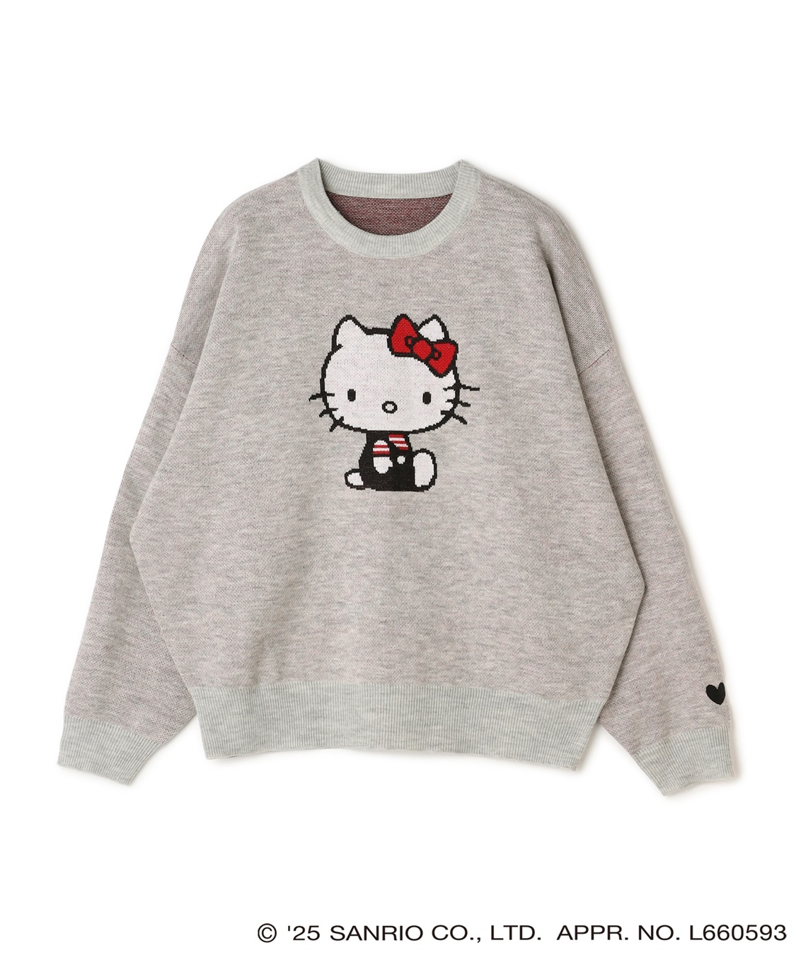 Life Style by cross marche 【sanrio characters】HELLO KITTY/ハローキティジャガードニット/クラシック/レトロ《サンリオキャラクターズ》_variation_1