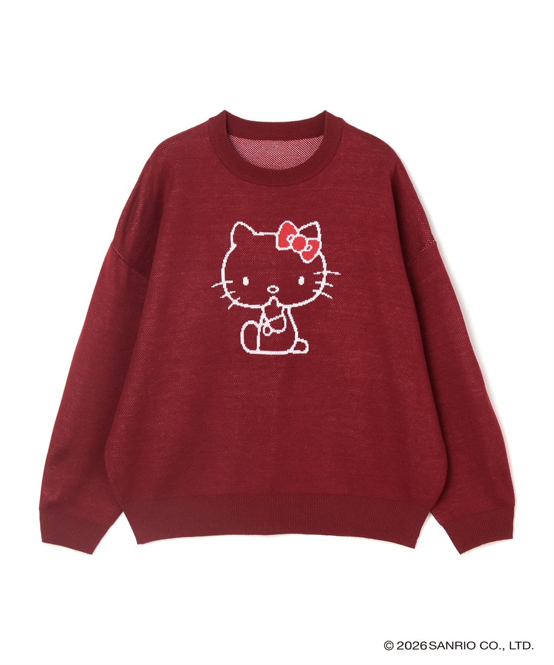 Life Style by cross marche 【sanrio characters】HELLO KITTY/ハローキティジャガードニット/クラシック/レトロ《サンリオキャラクターズ》_variation_2