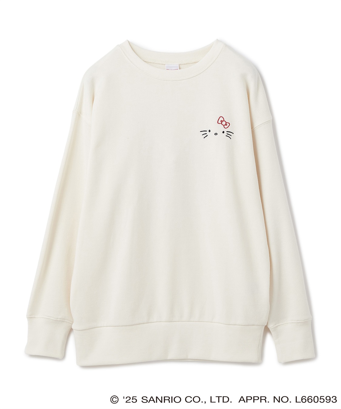 Life Style by cross marche 【sanrio characters】HELLO KITTY/ハローキティ裏毛ドロップショルダープリントスウェットプルオーバー《サンリオキャラクターズ》_variation_1