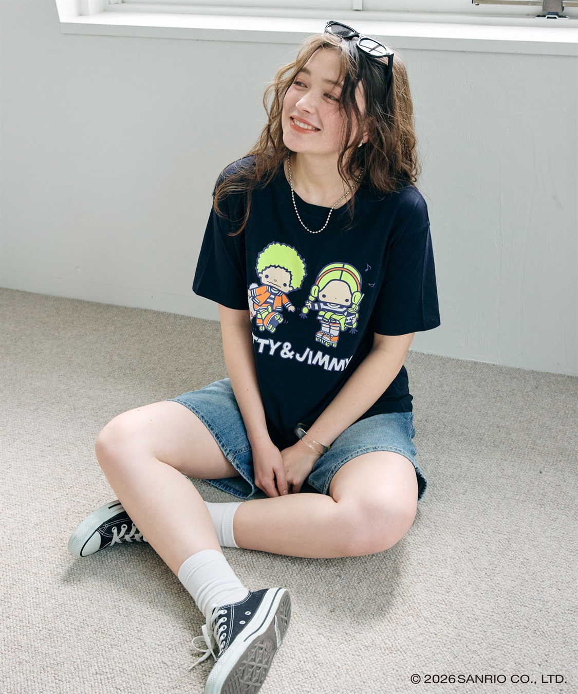 Life Style by cross marche 【sanrio characters】パティ＆ジミープリント半袖Tシャツ《サンリオキャラクターズ》_main