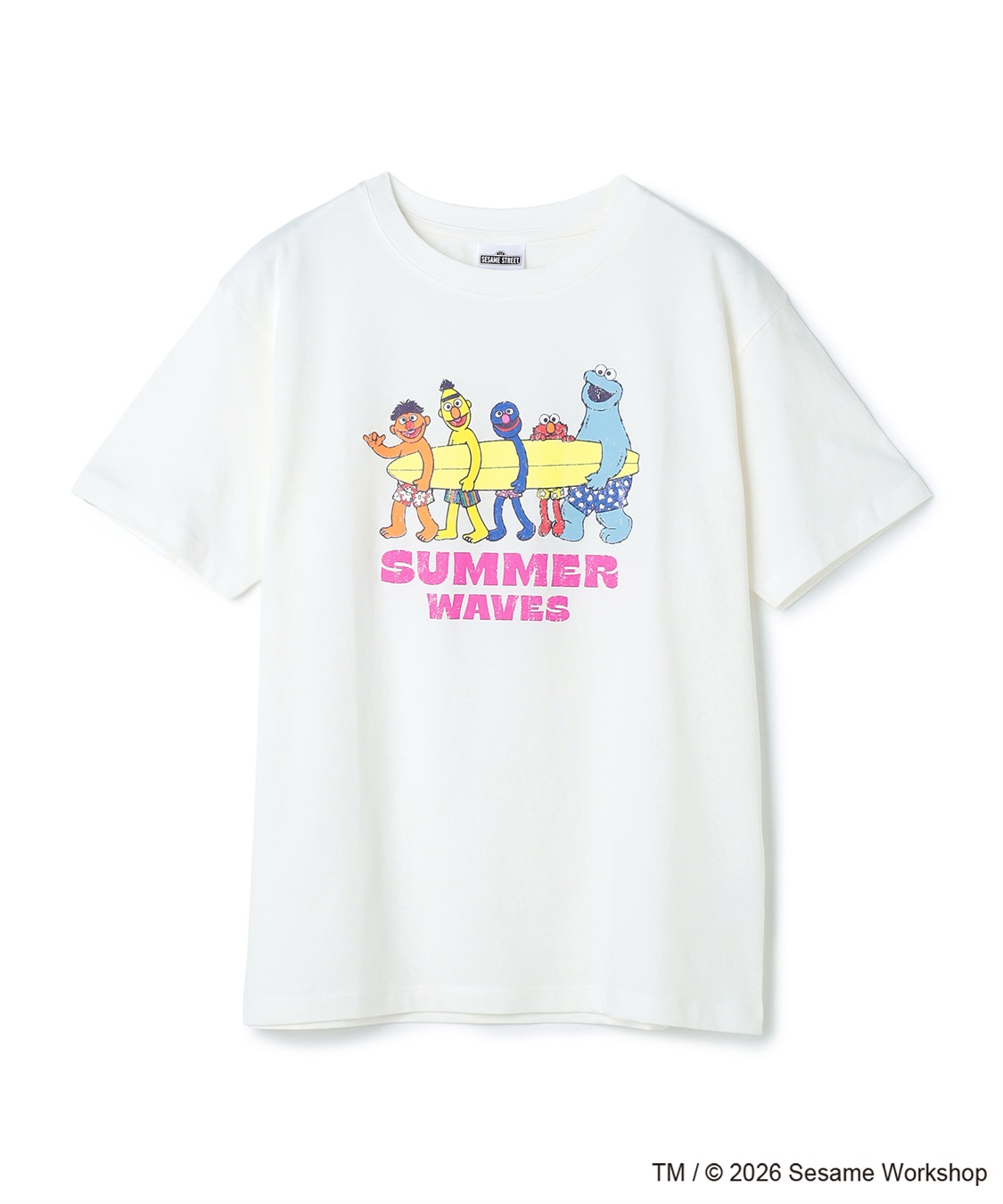 Life Style by cross marche 【セサミストリート/SESAME STREET】サーフフォトプリントTシャツ（ELMO＆FRIENDS）_variation_2